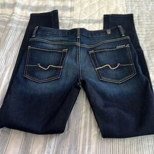 7 for all mankind high waist ankle skinny